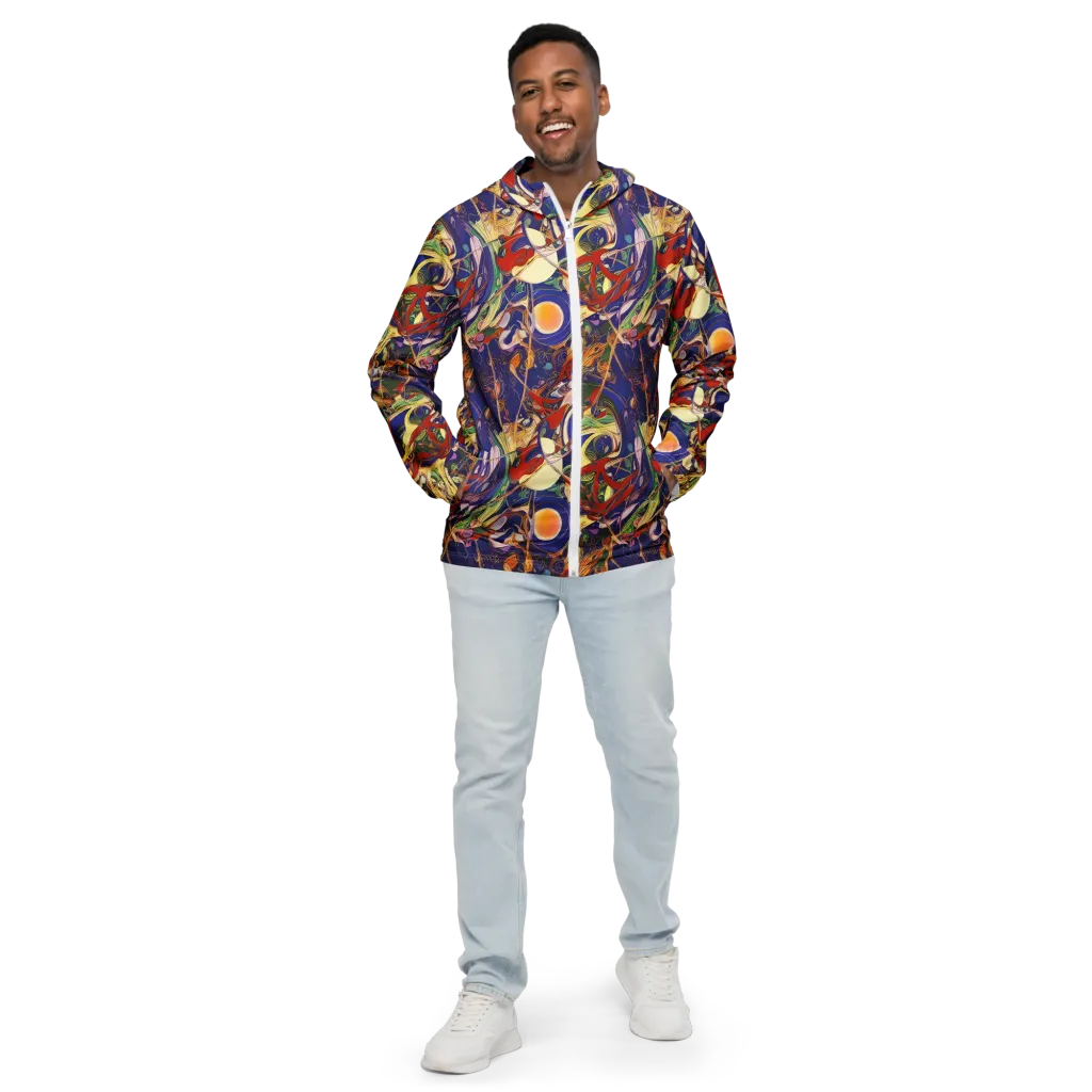 Navy Metamorphosis on Men's Windbreaker — Front