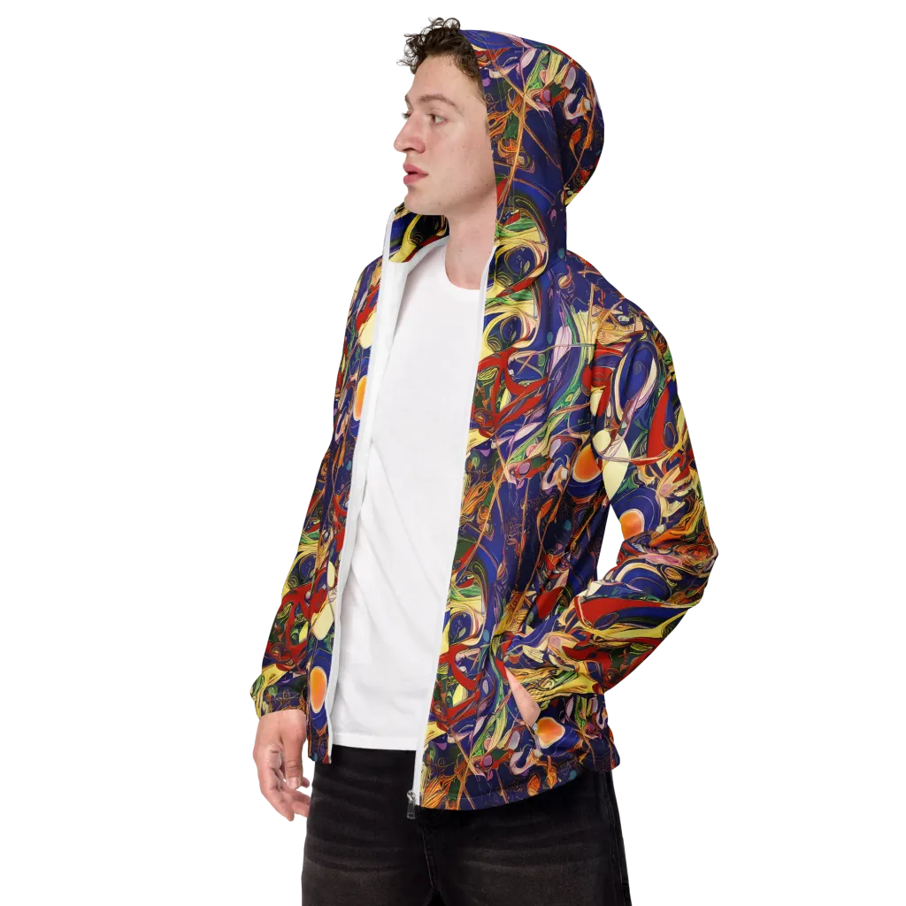 Navy Metamorphosis on Men's Windbreaker — Left Front