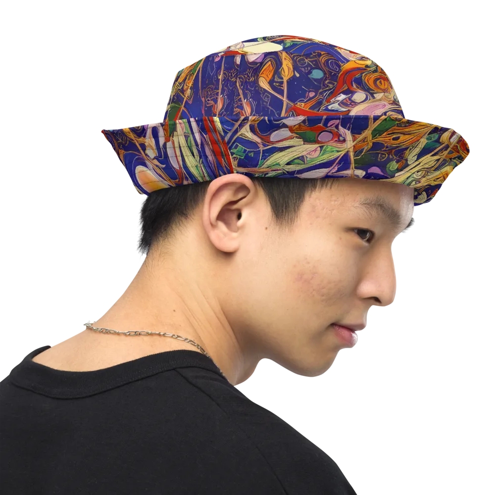 Navy Metamorphosis on Reversible Bucket Hat — Right Outside