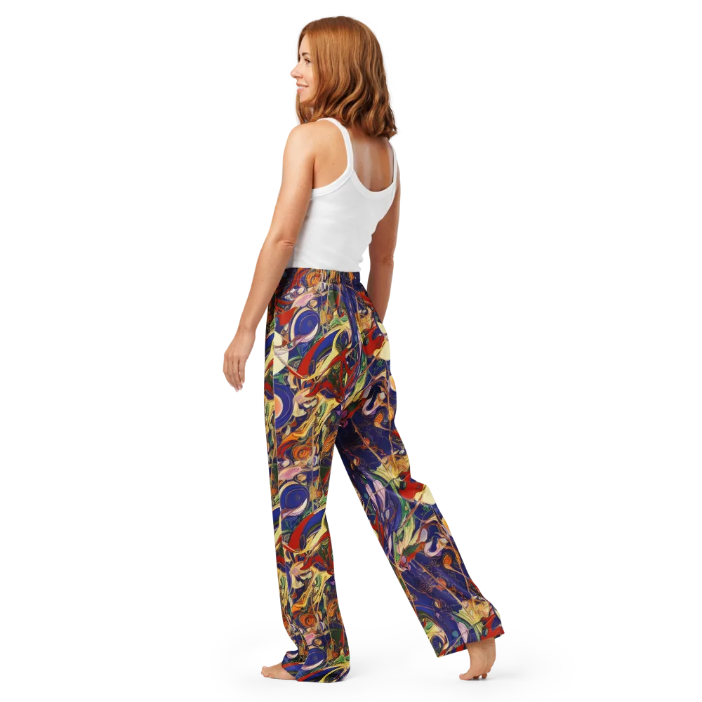 Navy Metamorphosis on Women's Pajama Pants — Back
