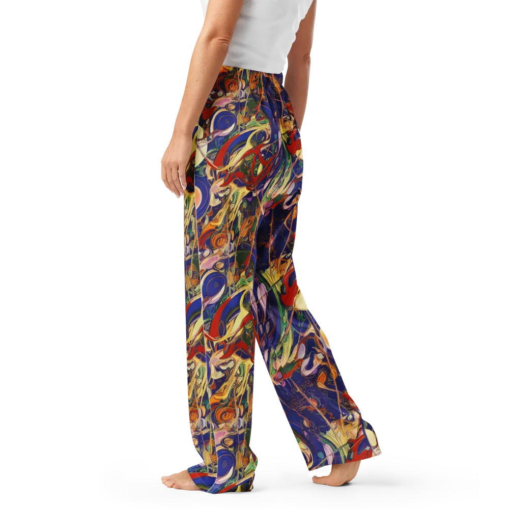 Navy Metamorphosis on Women's Pajama Pants — Left