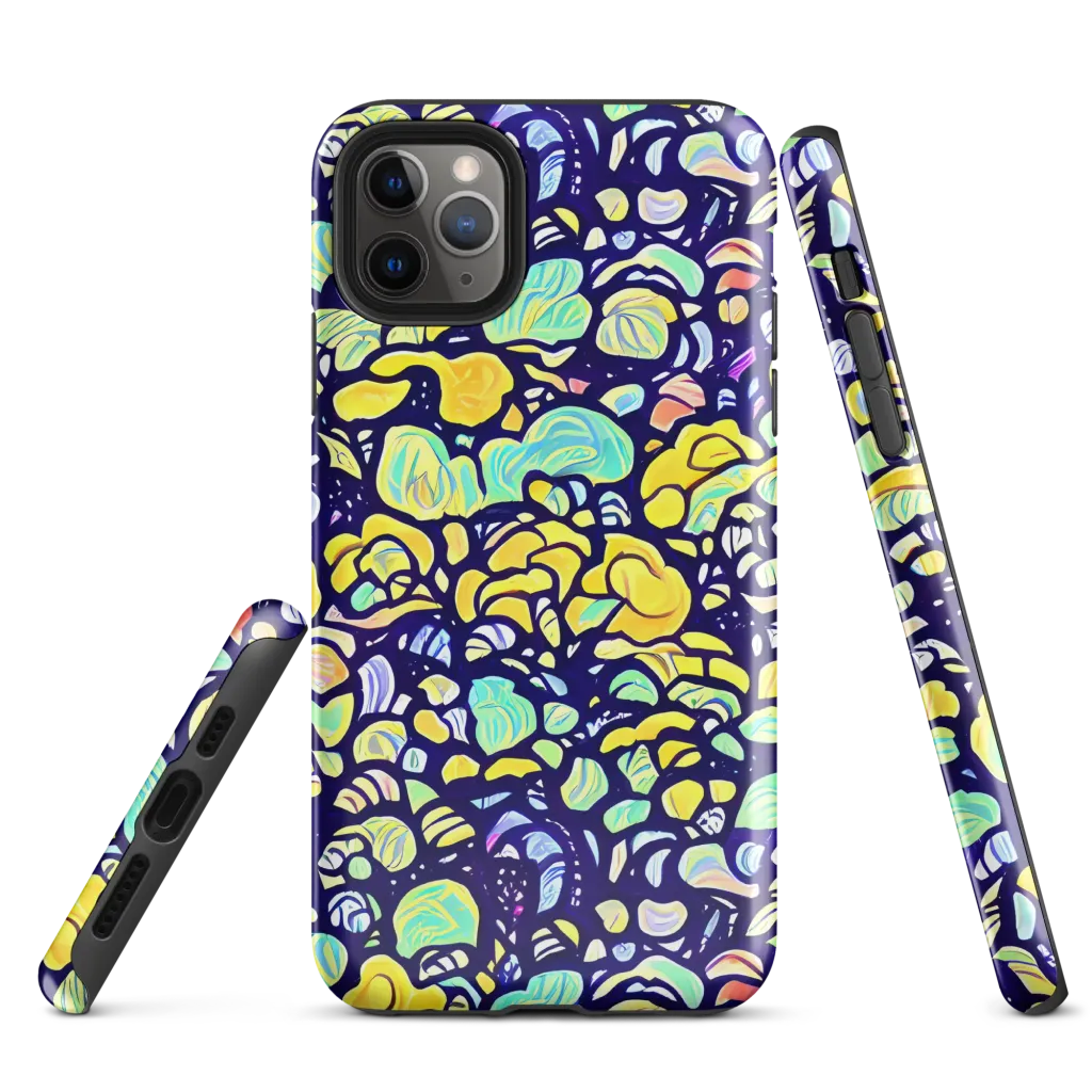 Indigo Fruit Riot on Tough Case for iPhone® — Front