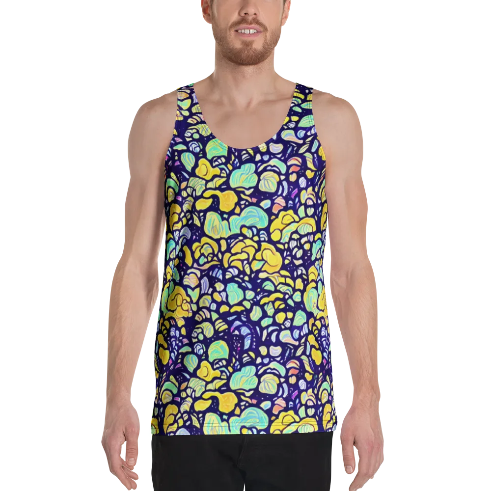 Indigo Fruit Riot on Men's Tank Top — Front