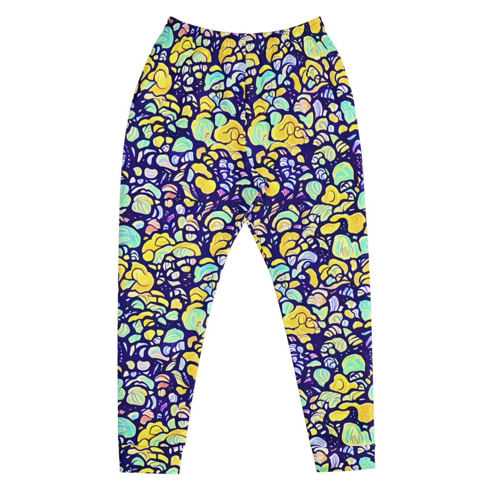 Indigo Fruit Riot on Men's Joggers — Front