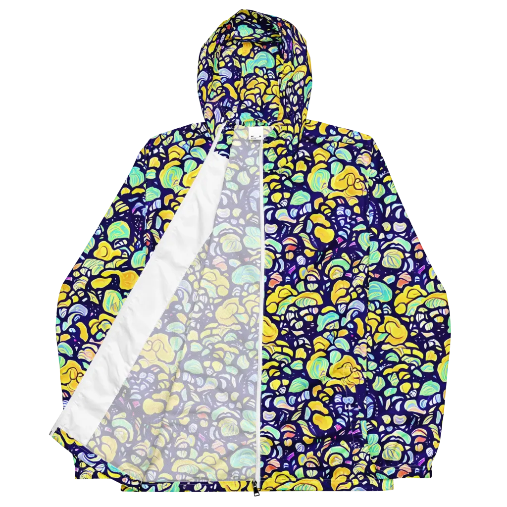 Indigo Fruit Riot on Men's Windbreaker — Front
