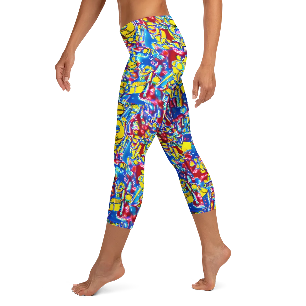 Radiant Disorder on Capri Leggings — Left