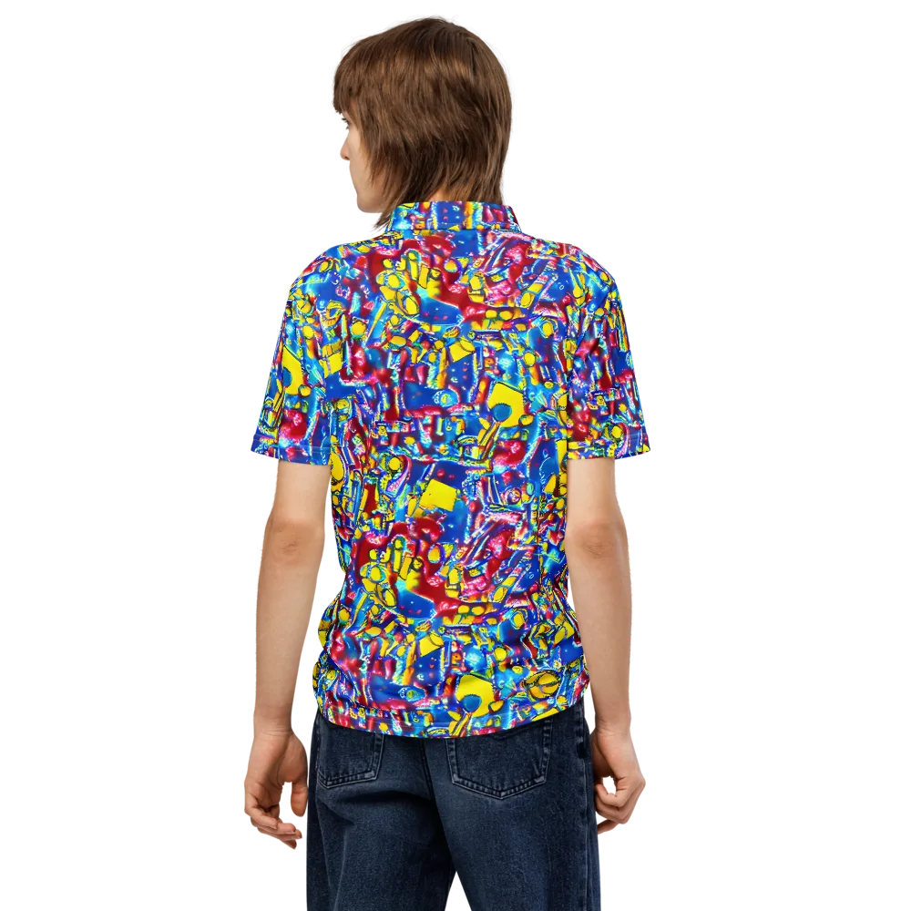 Radiant Disorder on Men's Slim Fit Polo Shirt — Back