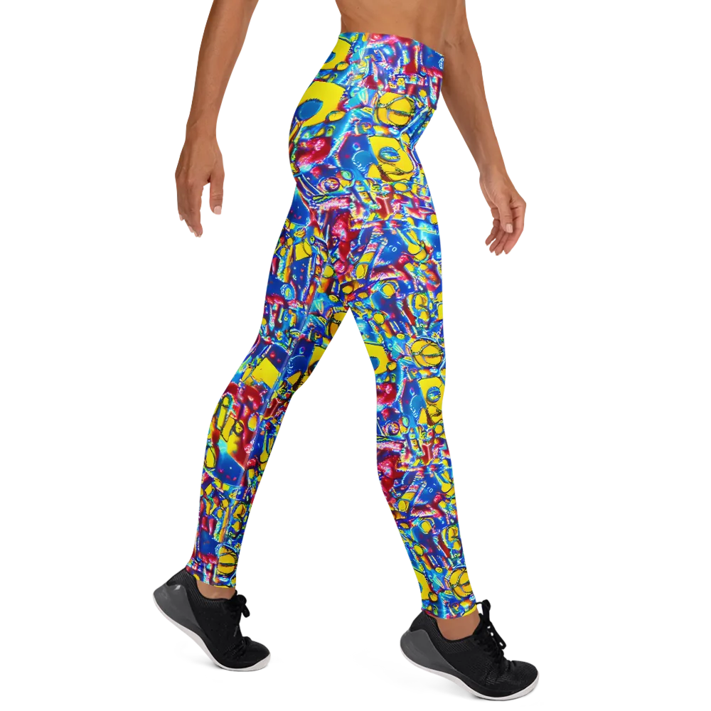 Radiant Disorder on Yoga Leggings — Right