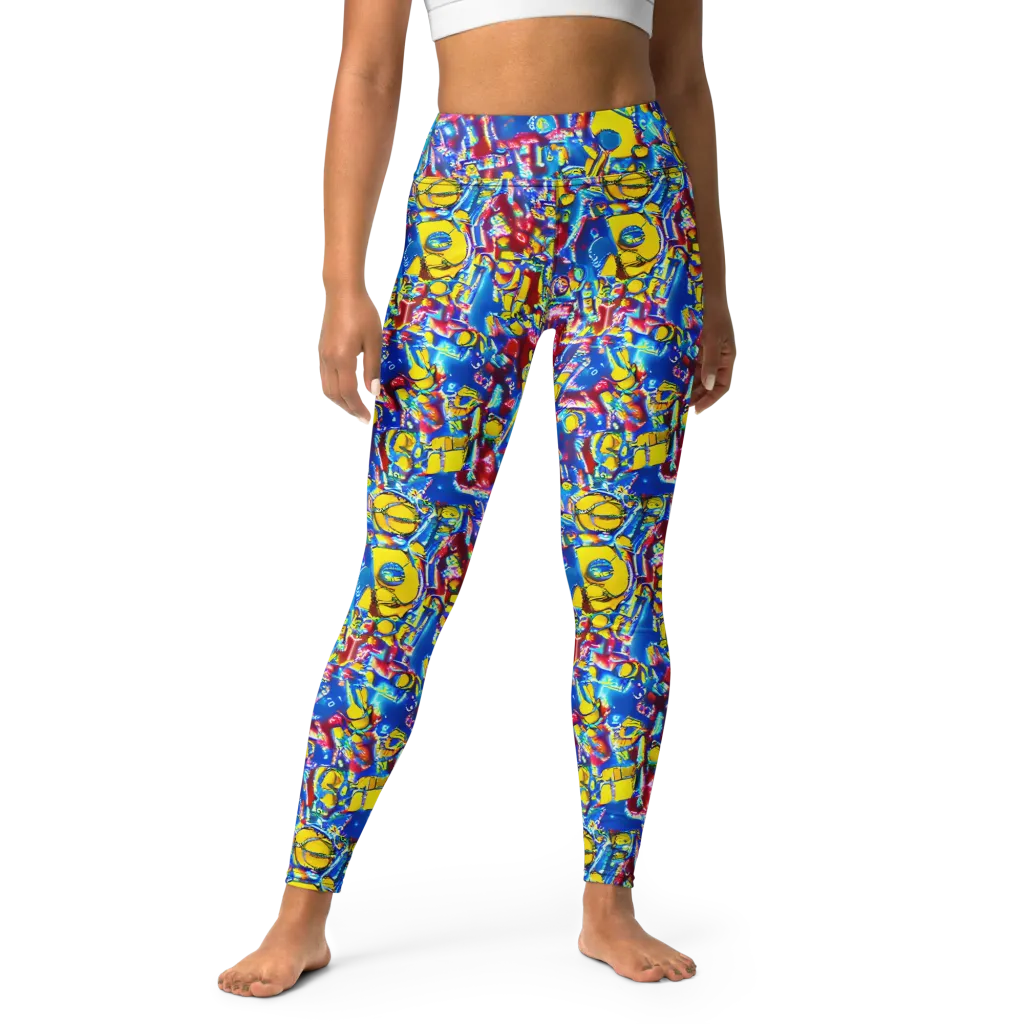 Radiant Disorder on Yoga Leggings — Front