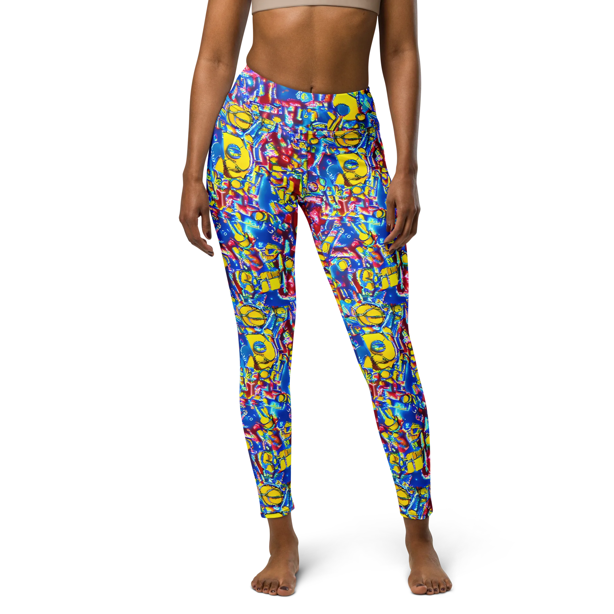 Radiant Disorder on Yoga Leggings — Front