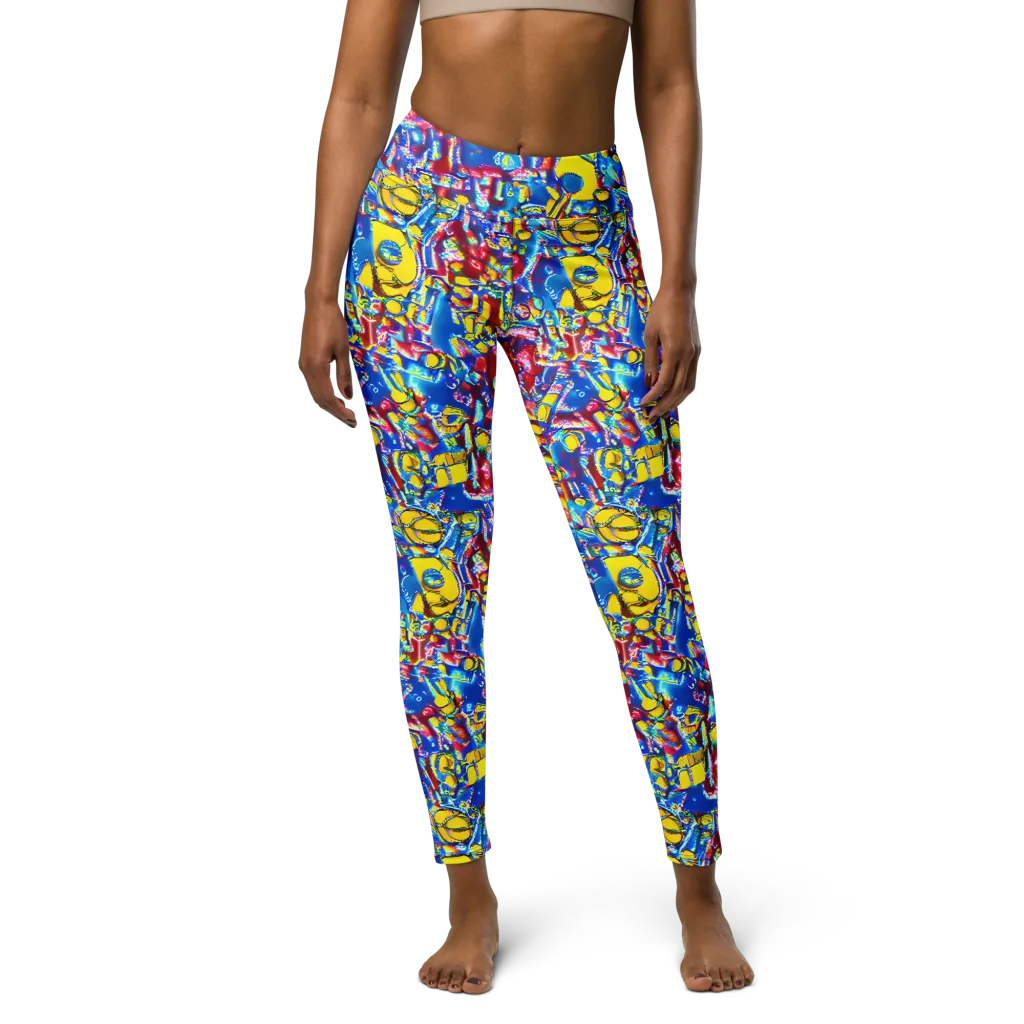 Radiant Disorder on Yoga Leggings — Front