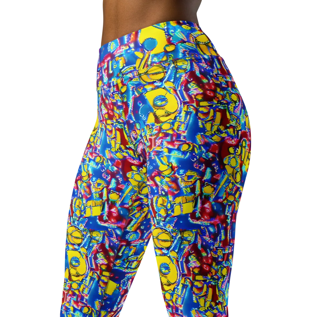 Radiant Disorder on Yoga Leggings — Left Front