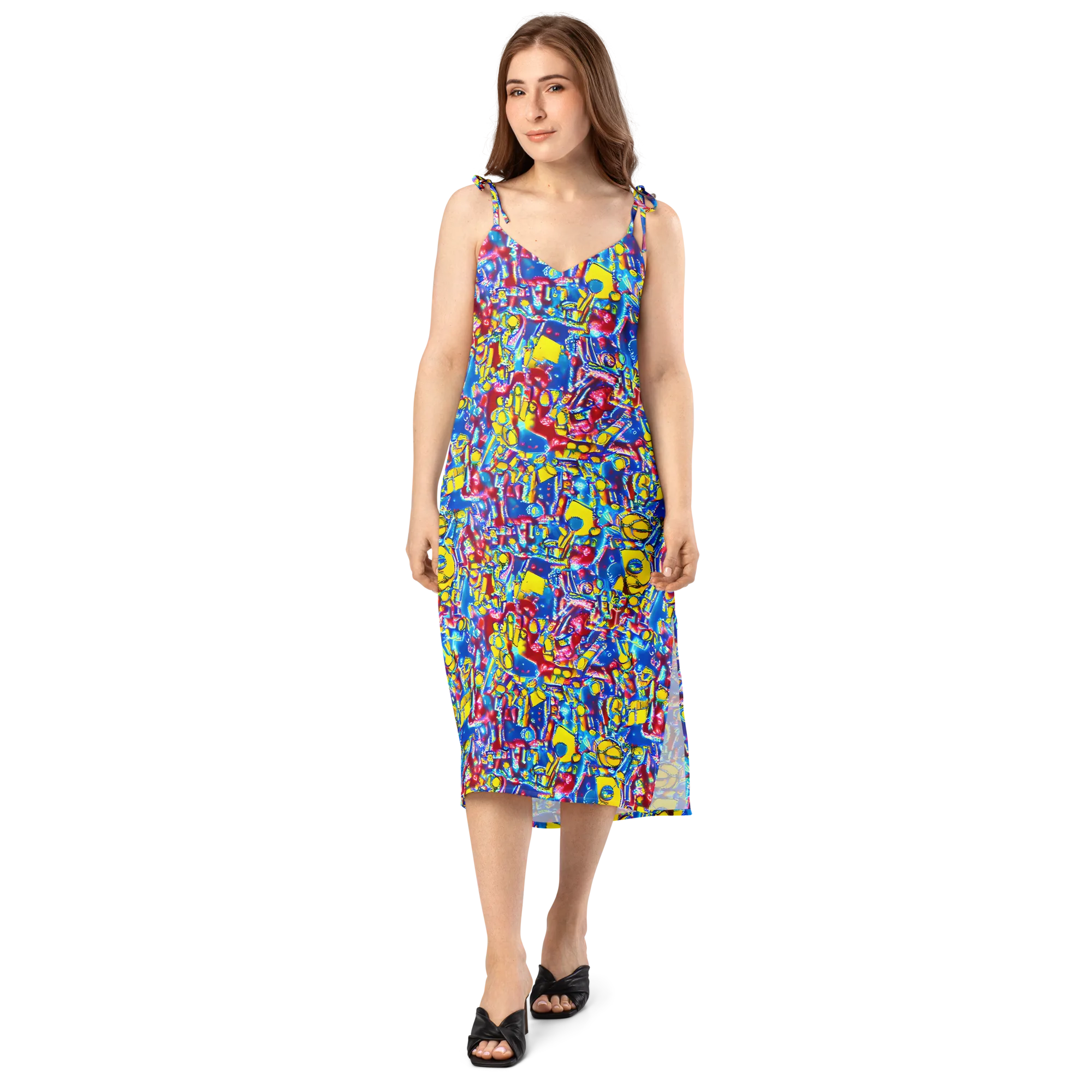 Radiant Disorder on Slip Dress — Front