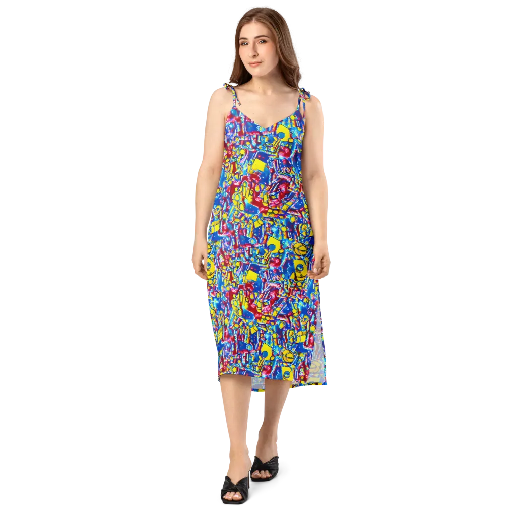 Radiant Disorder on Slip Dress — Front