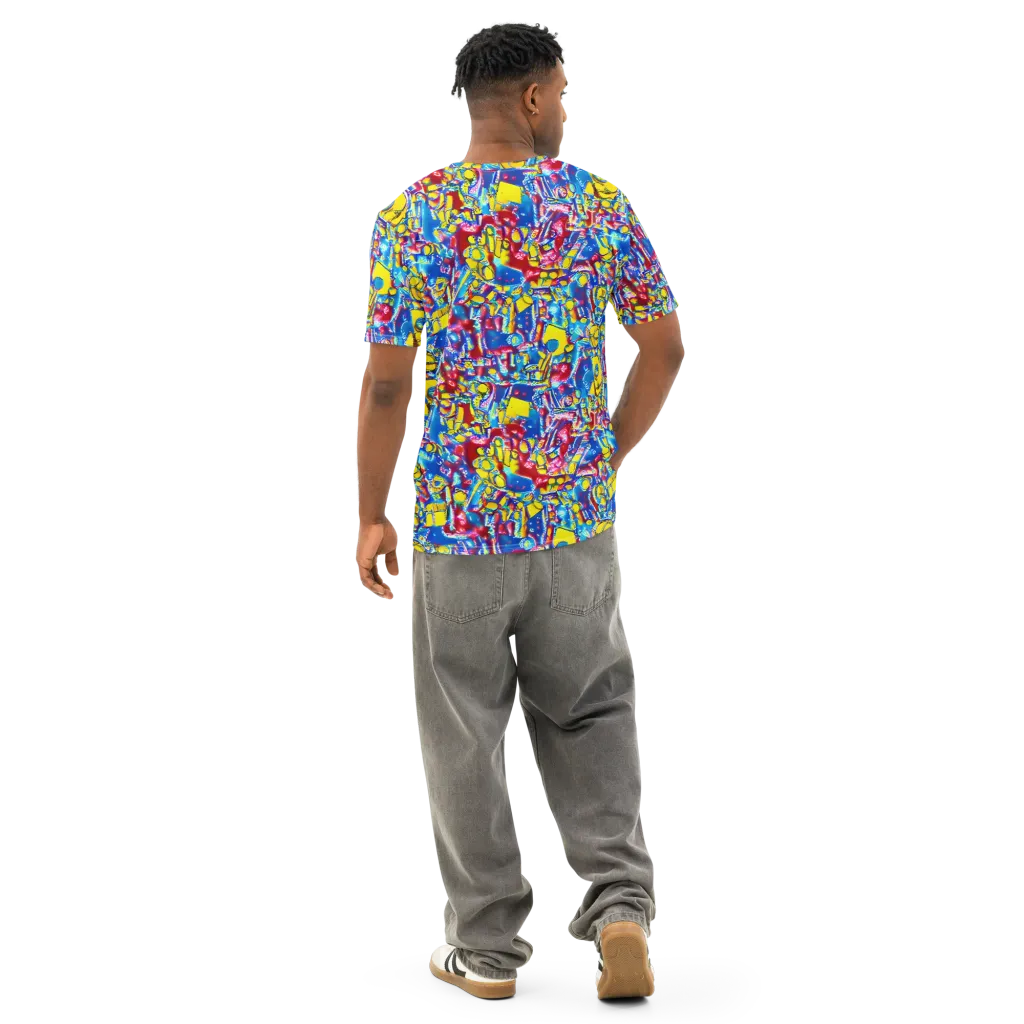 Radiant Disorder on Men's Cotton Crew Neck T-Shirt — Back