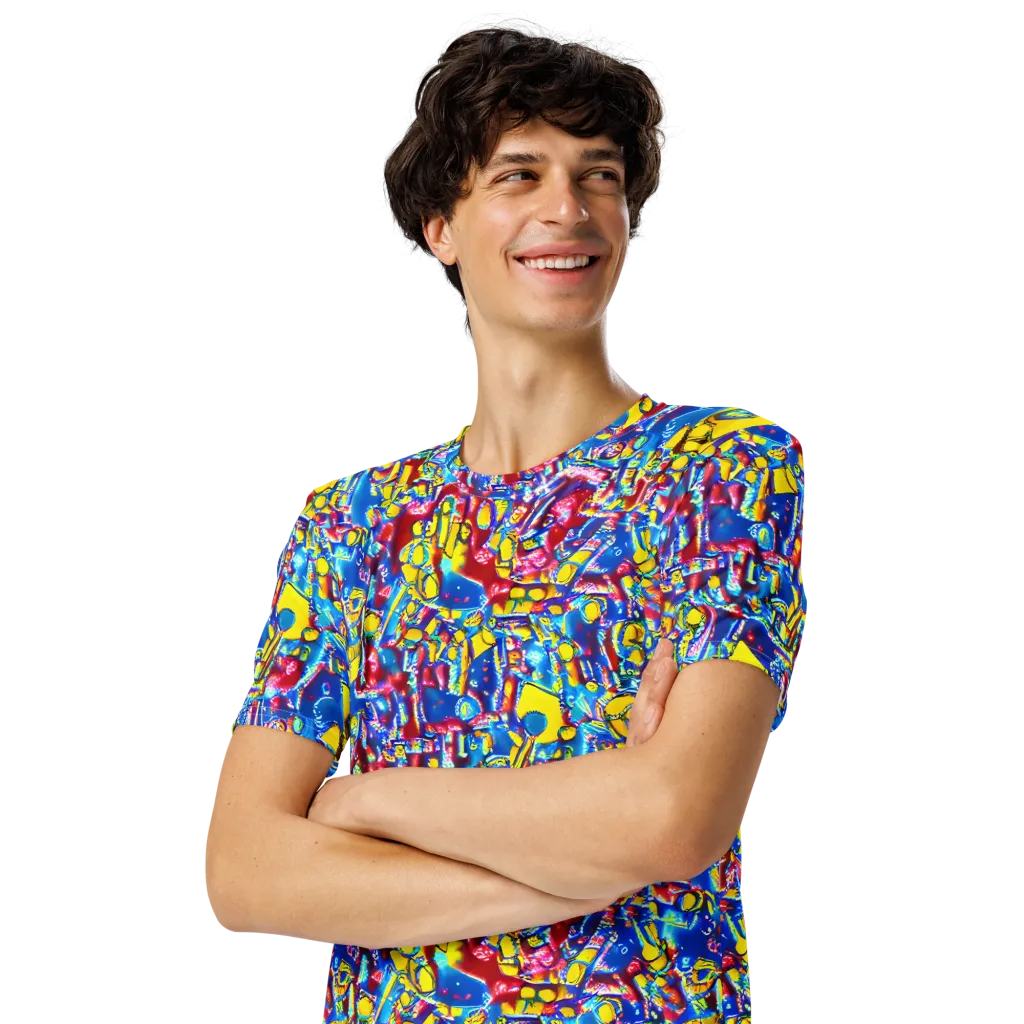 Radiant Disorder on Men's Crew Neck T-Shirt — Left Front