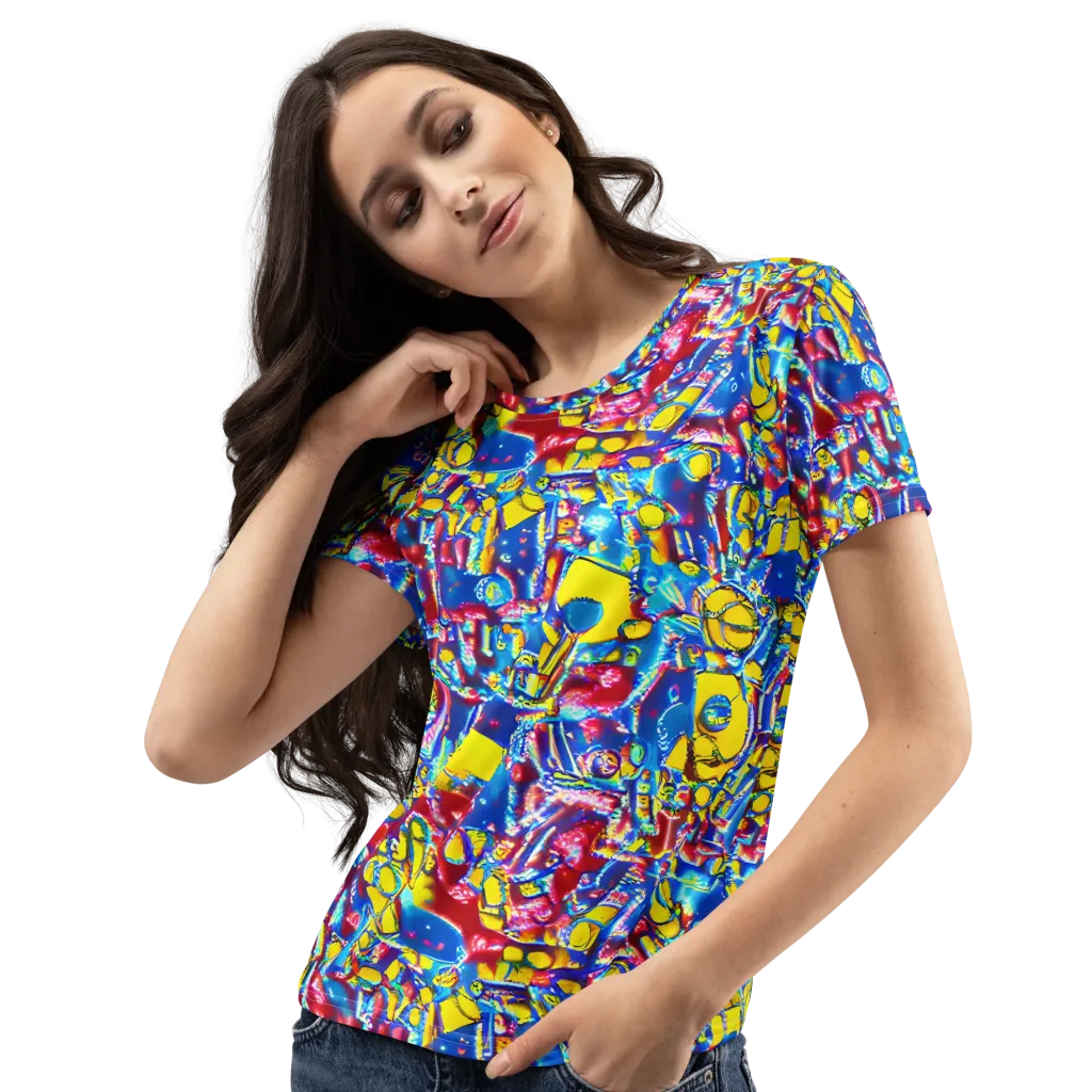 Radiant Disorder on Women's Crew Neck T-Shirt — Left Front