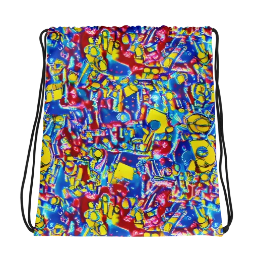Radiant Disorder on a Drawstring Bag