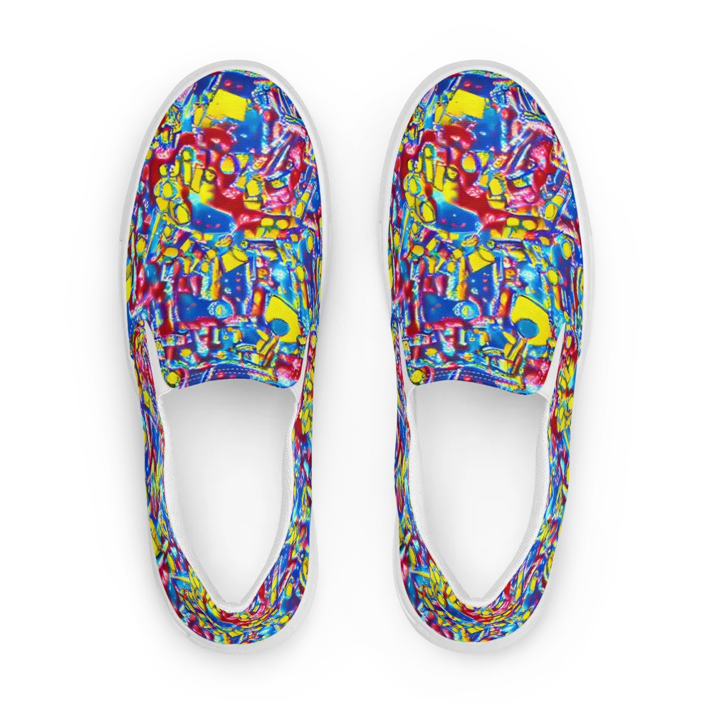 Radiant Disorder on Women's Slip-On Canvas Shoes — Front