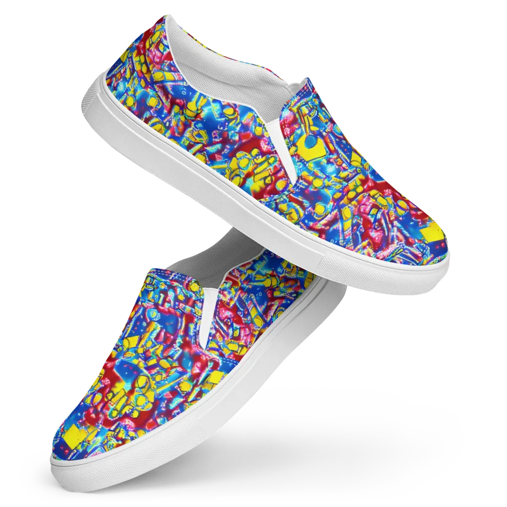 Radiant Disorder on Women's Slip-On Canvas Shoes — Front