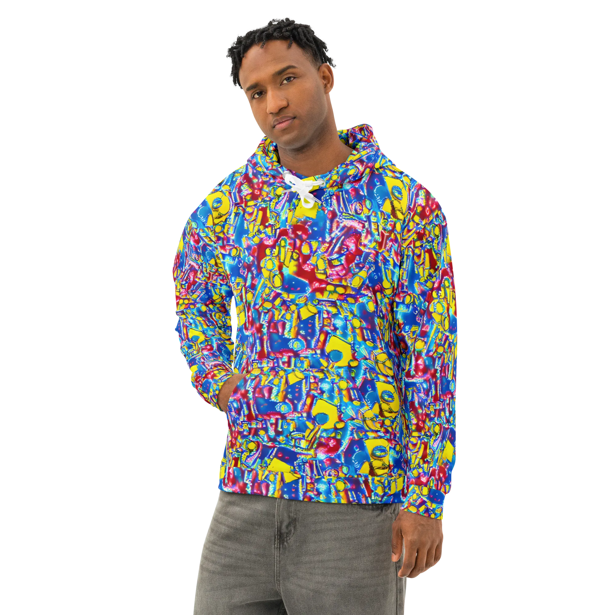 Radiant Disorder on Cotton Hoodie — Left Front