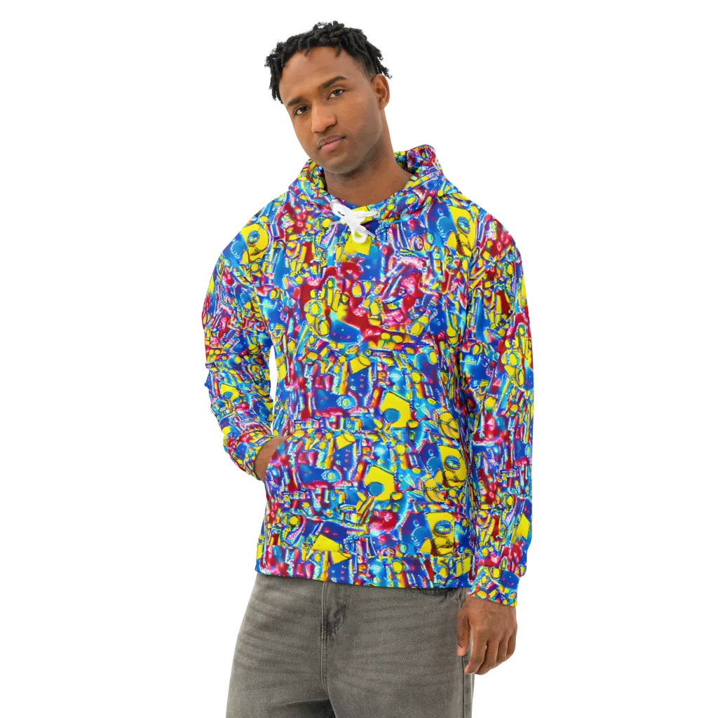 Radiant Disorder on Cotton Hoodie — Left Front