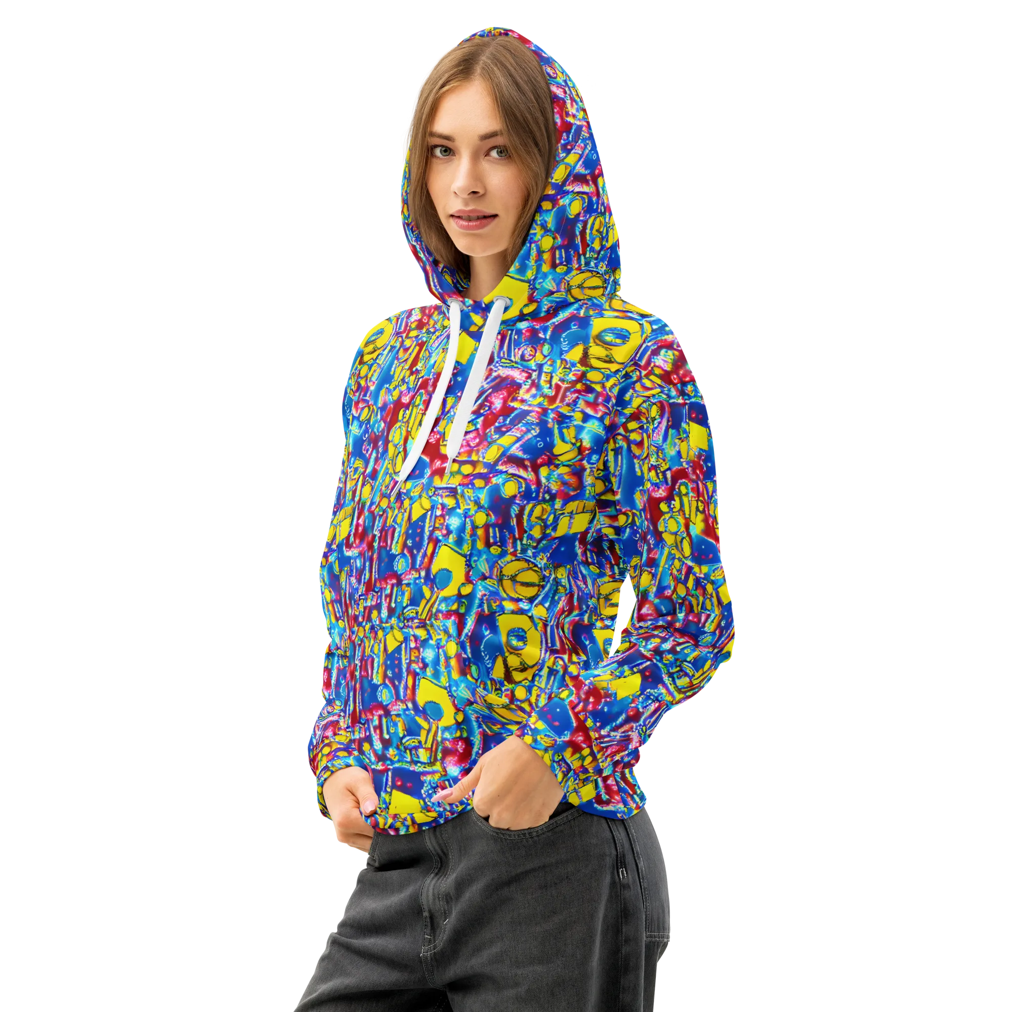 Radiant Disorder on Cotton Hoodie — Left Front