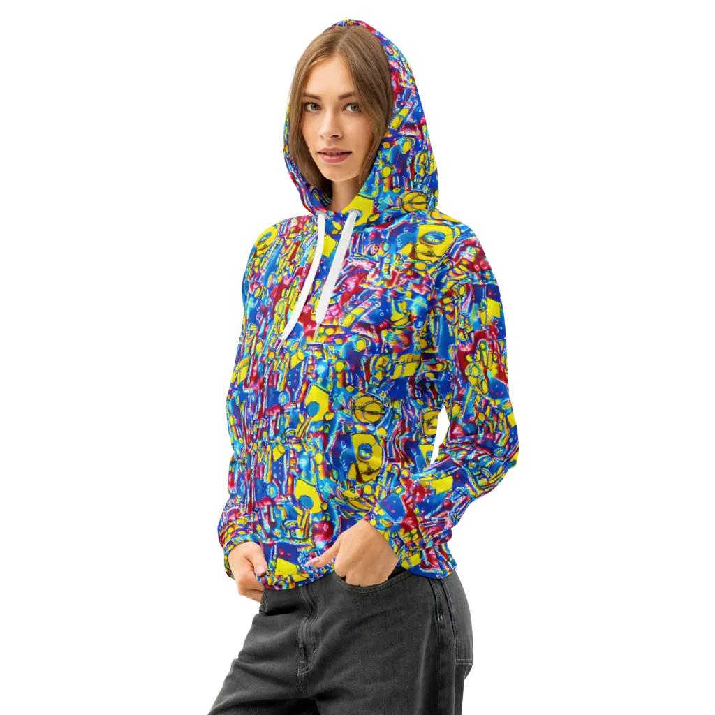 Radiant Disorder on Cotton Hoodie — Left Front