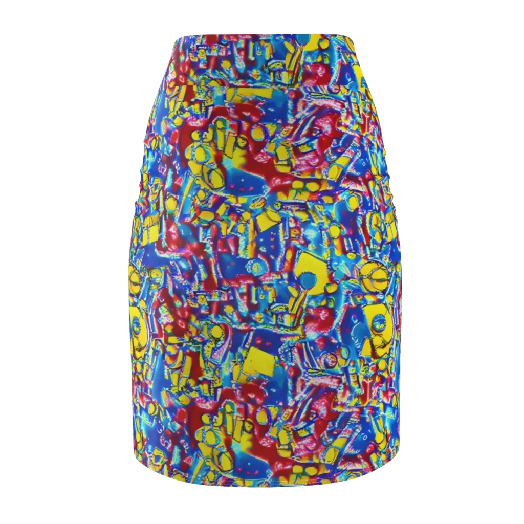 Radiant Disorder on Pencil Skirt — Back