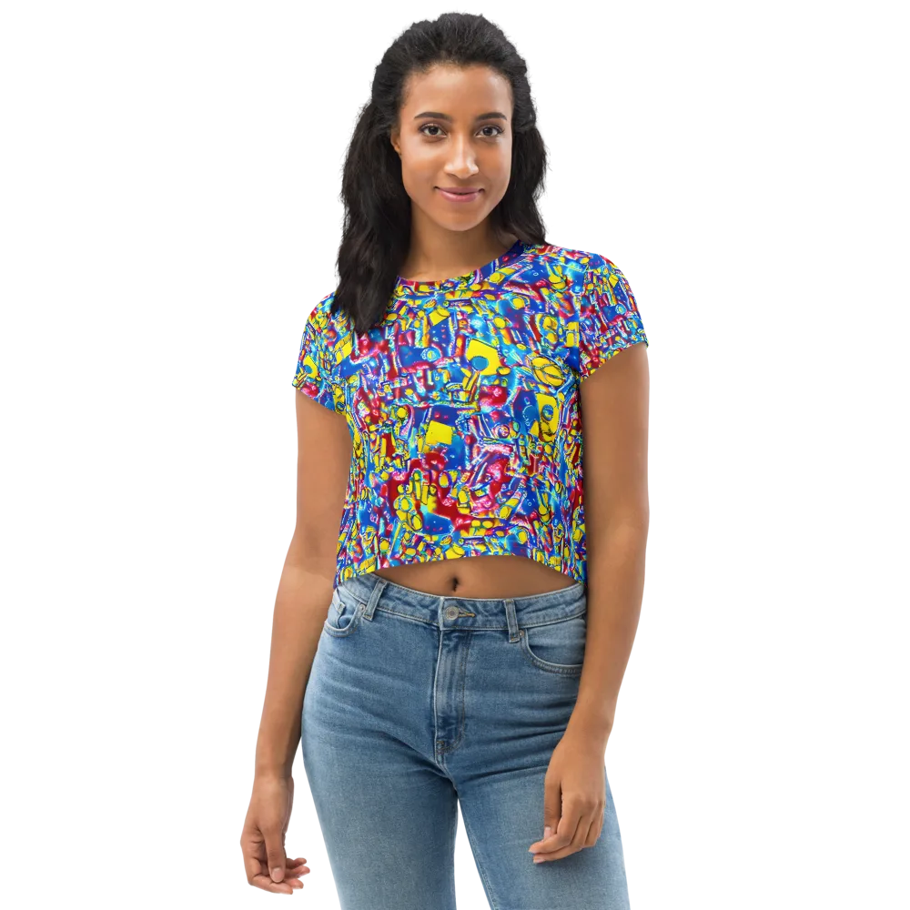 Radiant Disorder on Crop Tee — Front