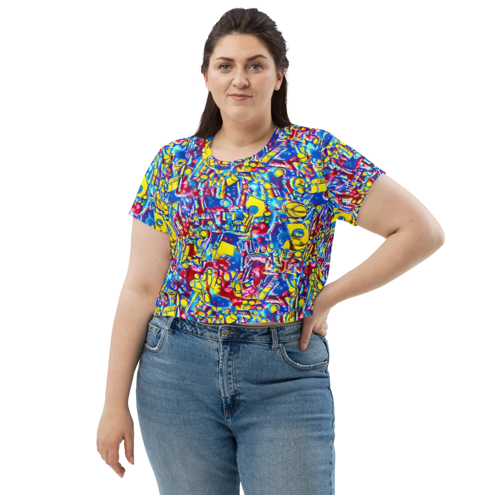 Radiant Disorder on Crop Tee — Front