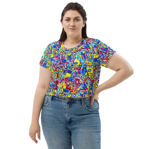 Radiant Disorder on a Crop Tee