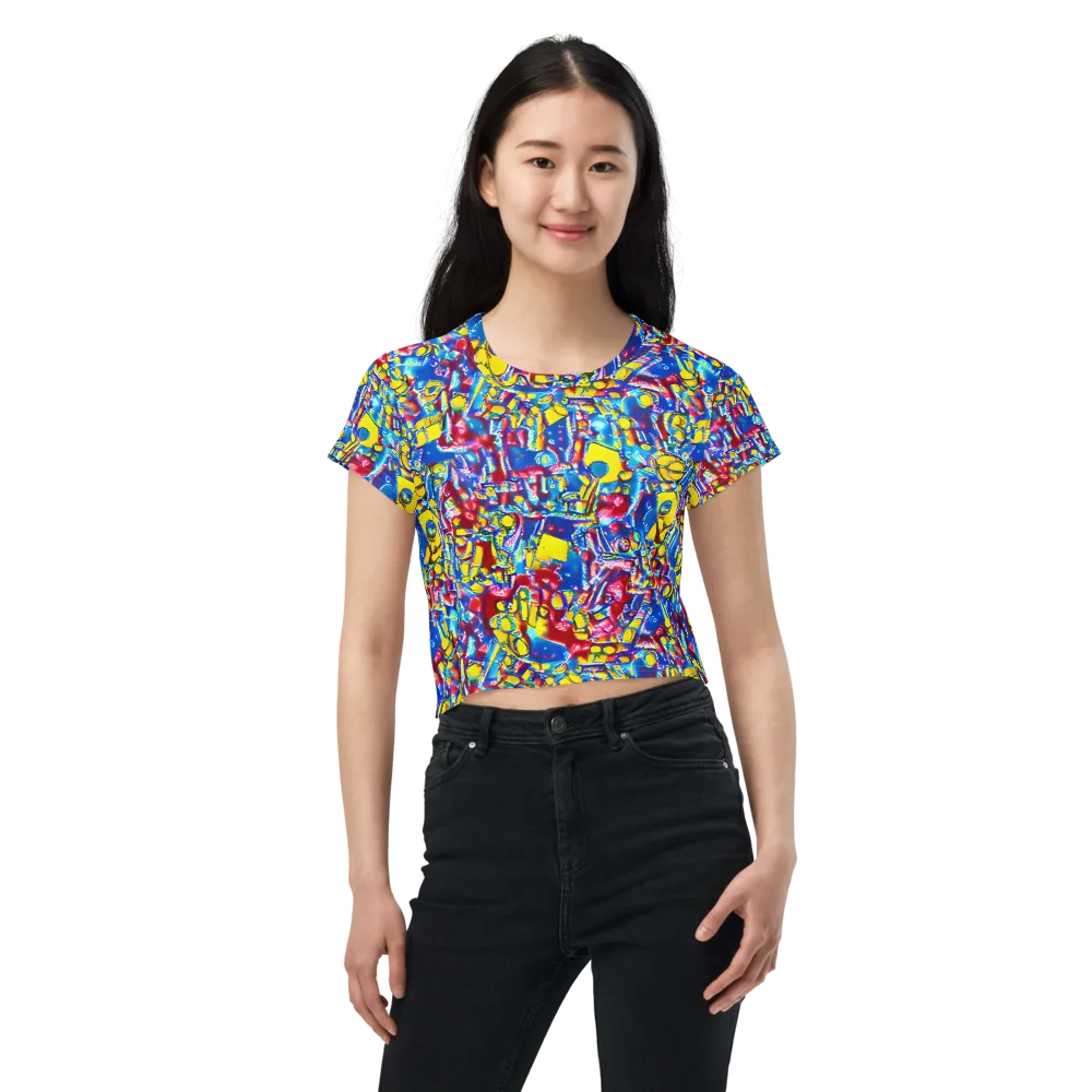 Radiant Disorder on Crop Tee — Front