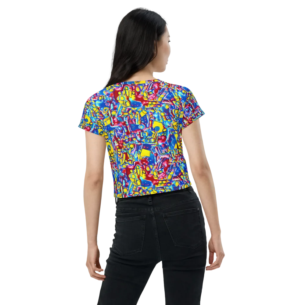Radiant Disorder on Crop Tee — Back
