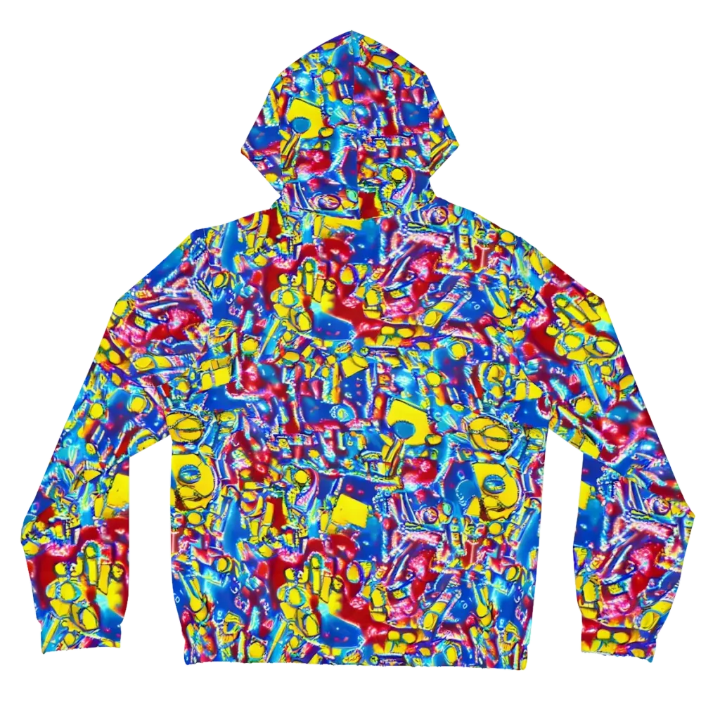 Radiant Disorder on Women's Full-Zip Hoodie — Back