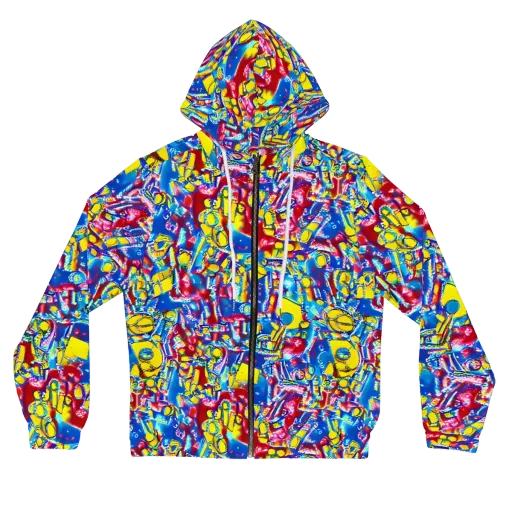 Radiant Disorder on a Women's Full-Zip Hoodie