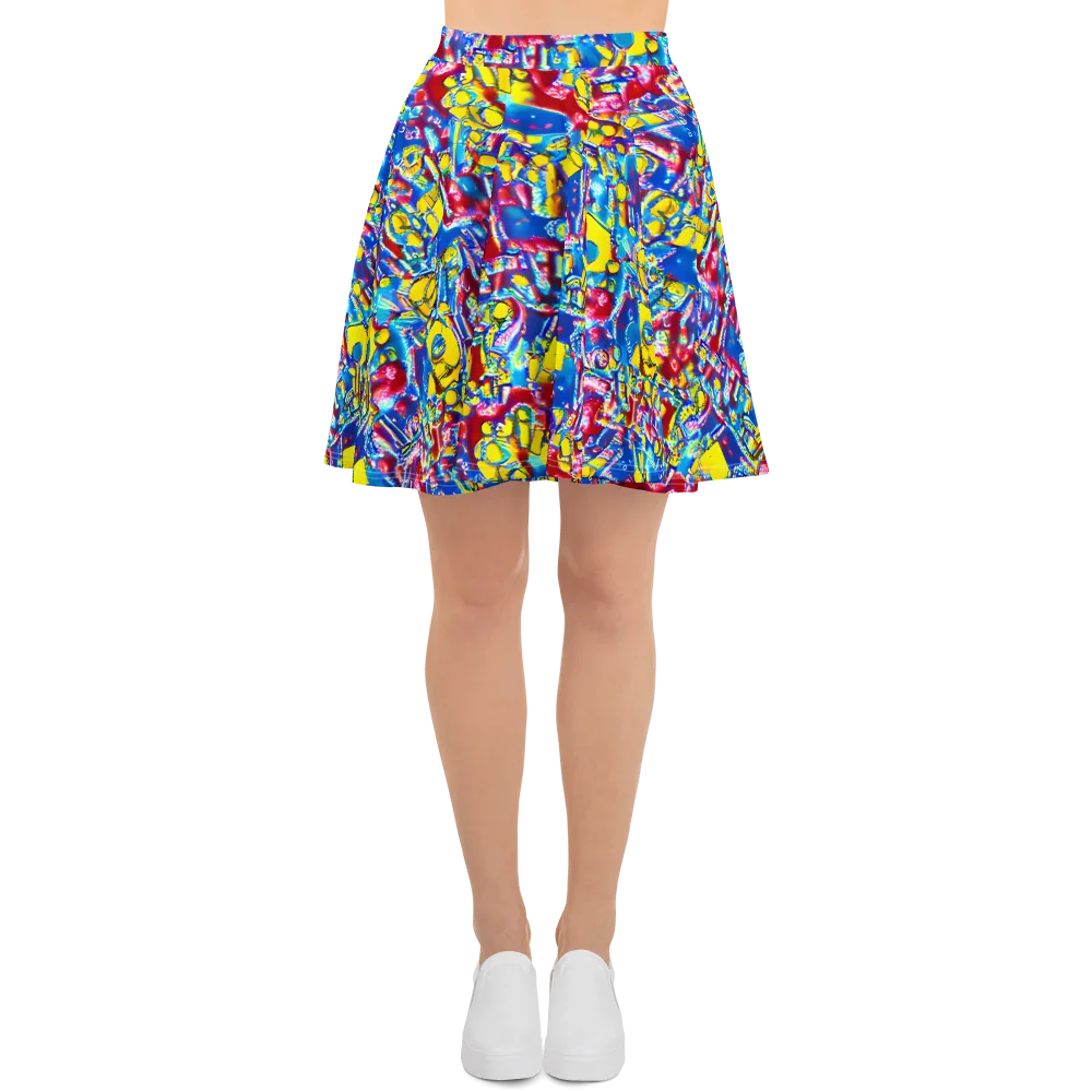 Radiant Disorder on Skater Skirt — Front