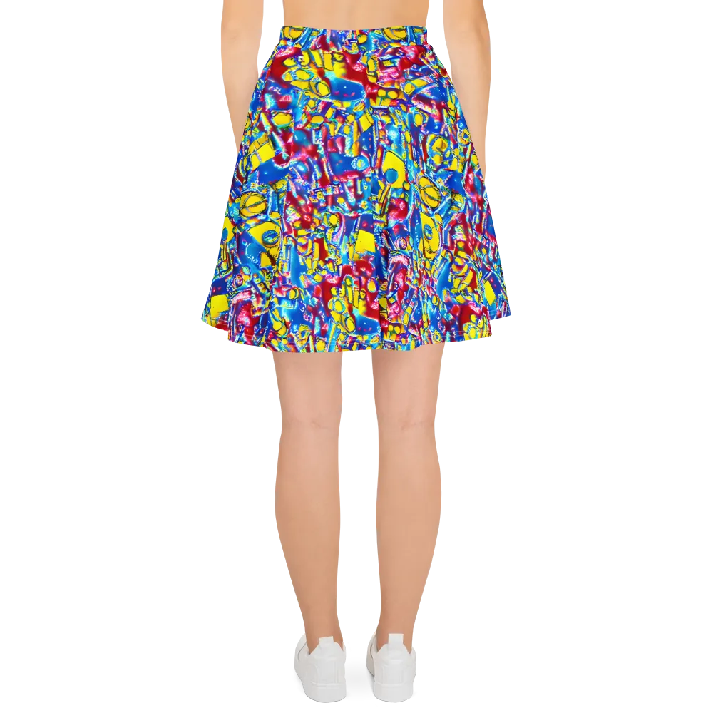 Radiant Disorder on Skater Skirt — Back