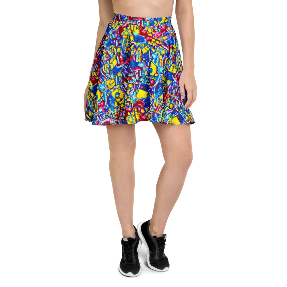 Radiant Disorder on Skater Skirt — Front