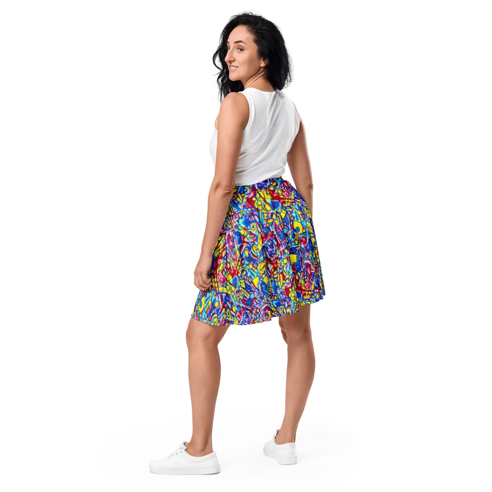 Radiant Disorder on Skater Skirt — Back