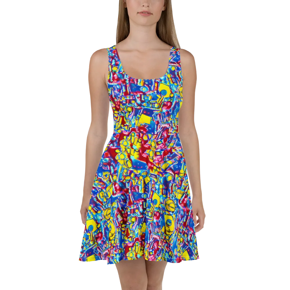 Radiant Disorder on Skater Dress — Front