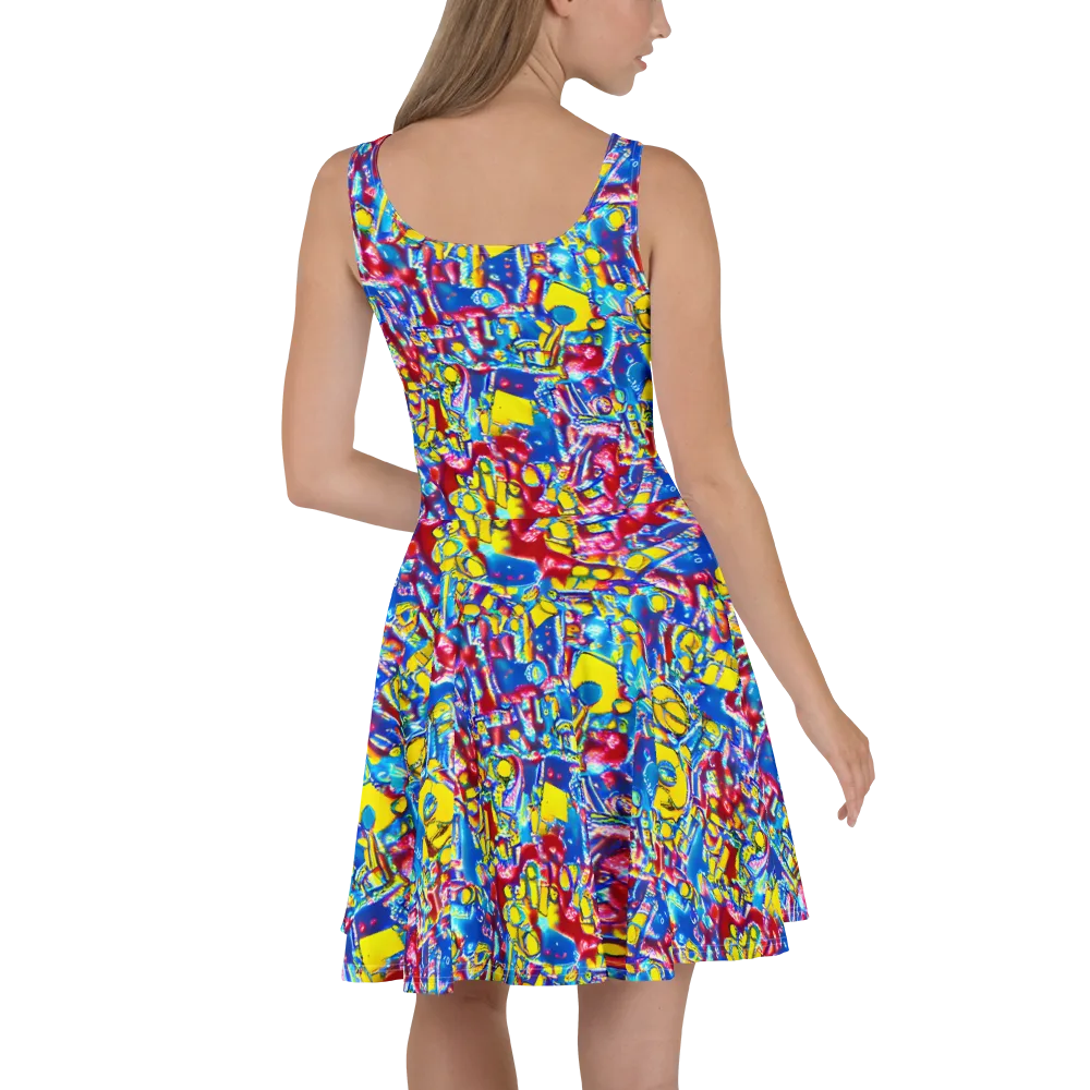 Radiant Disorder on Skater Dress — Back