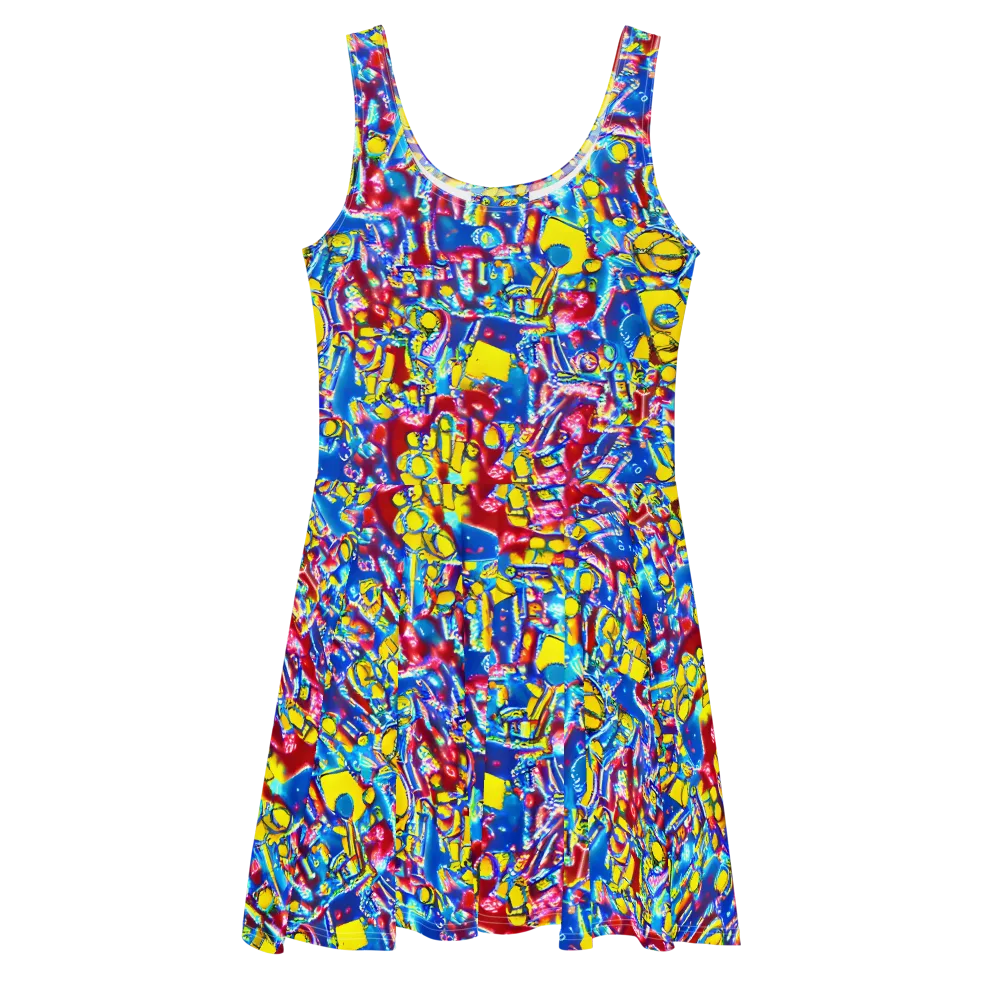 Radiant Disorder on Skater Dress — Front