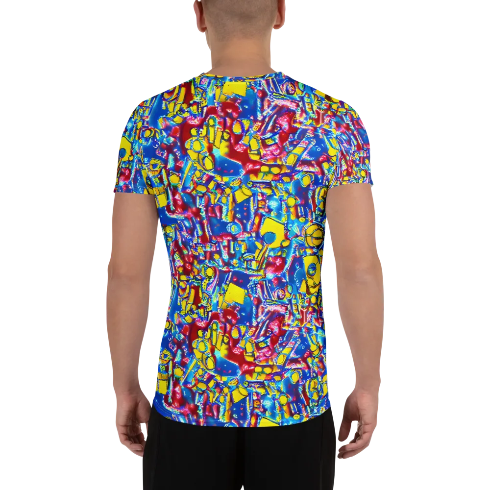 Radiant Disorder on Men's Athletic T-Shirt — Back