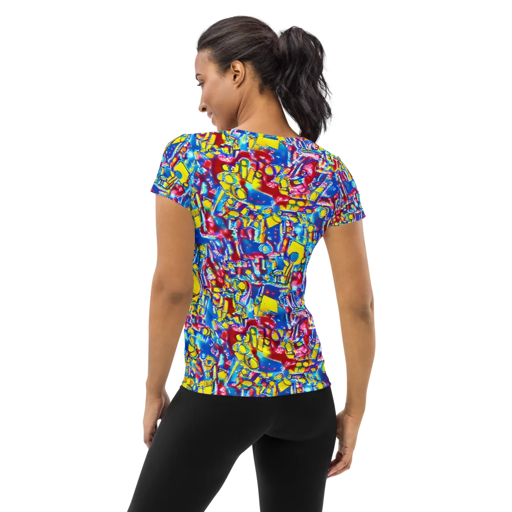 Radiant Disorder on Women's Athletic T-Shirt — Back