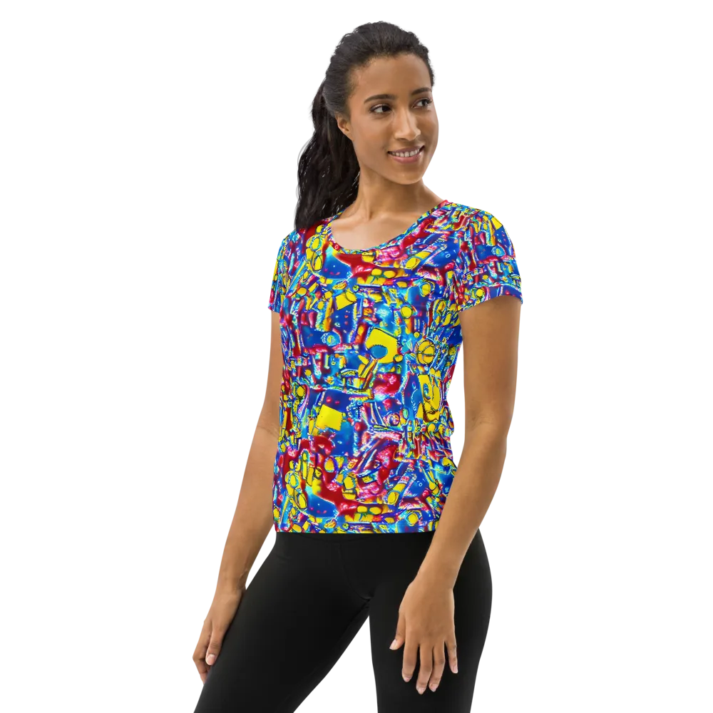 Radiant Disorder on Women's Athletic T-Shirt — Left