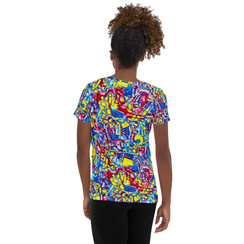 Radiant Disorder on Women's Athletic T-Shirt — Back