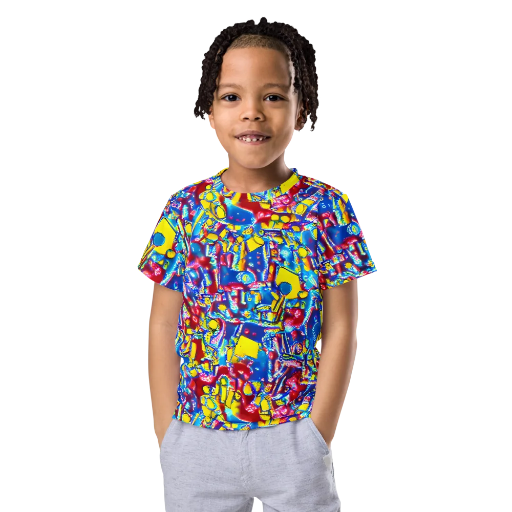 Radiant Disorder on Kids Crew Neck T-Shirt — Front