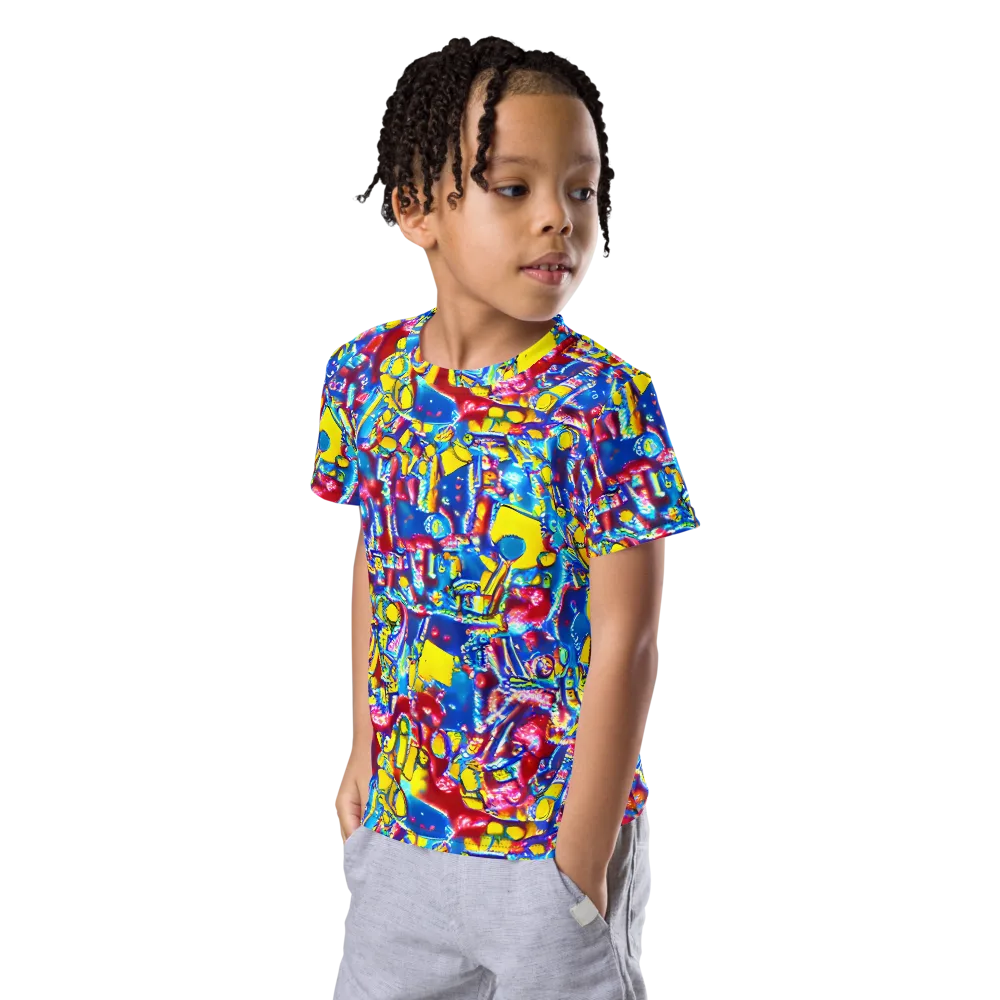 Radiant Disorder on Kids Crew Neck T-Shirt — Left Front