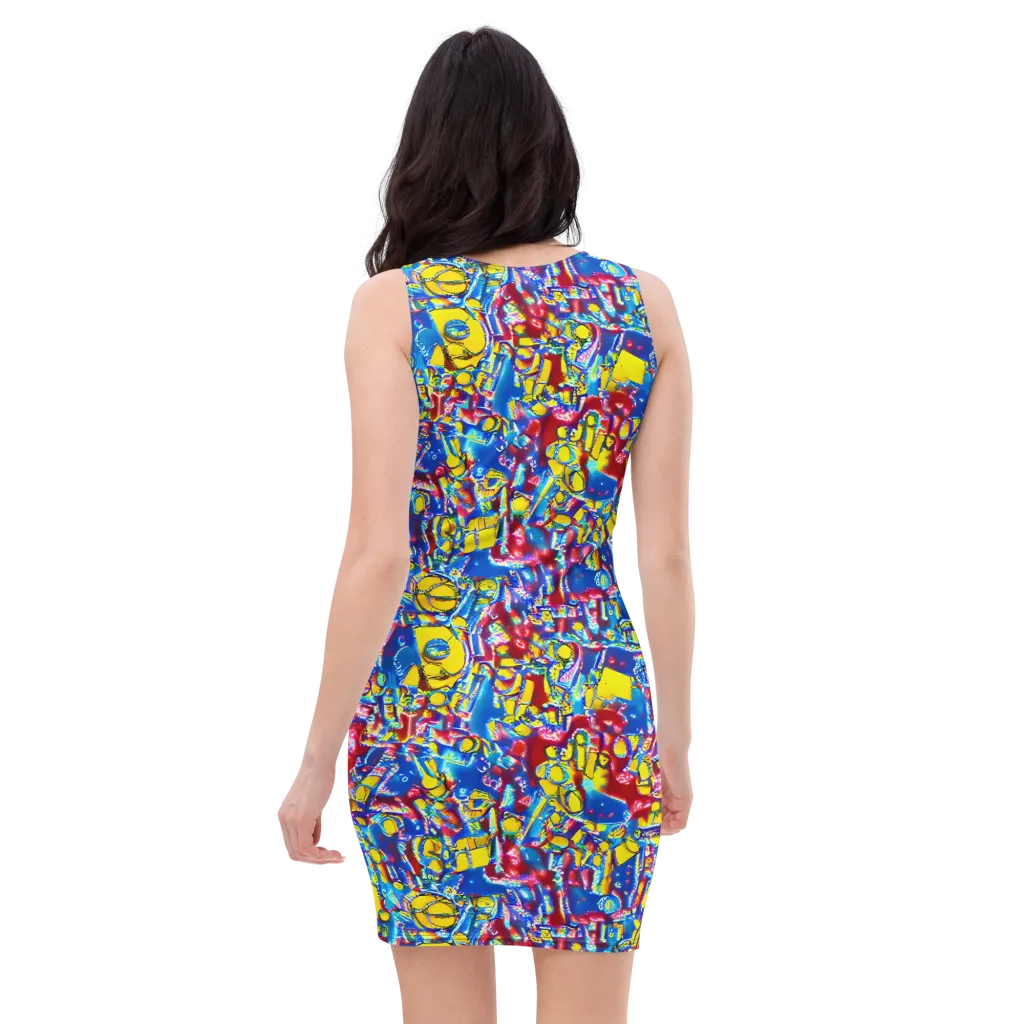 Radiant Disorder on Bodycon Dress — Back